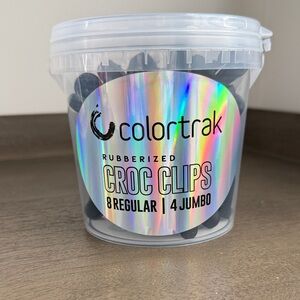 Colortrak Rubberized Croc Clips - Black